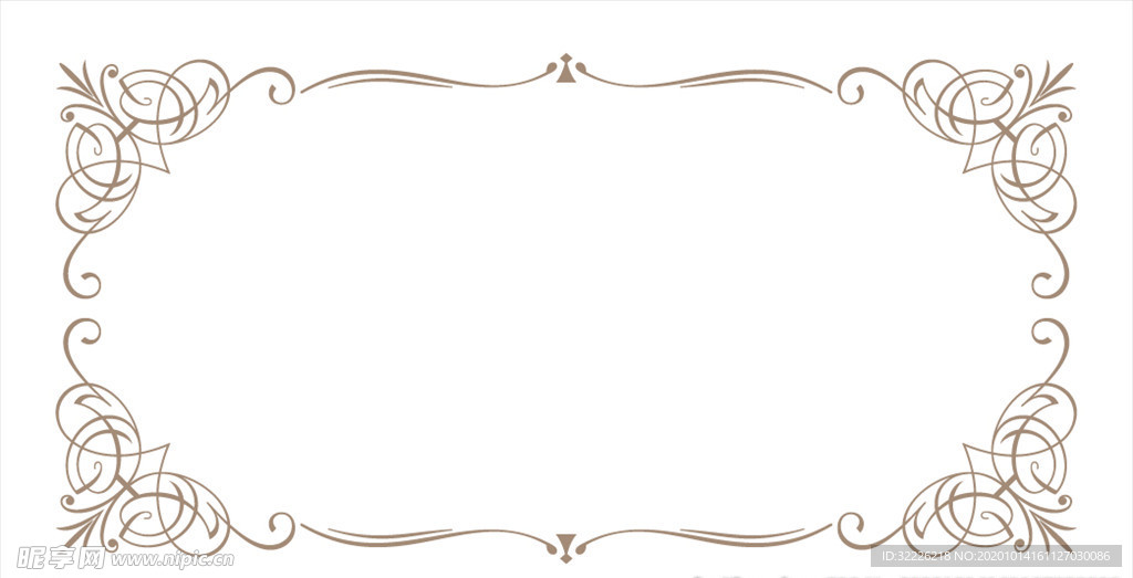 欧式花纹边框