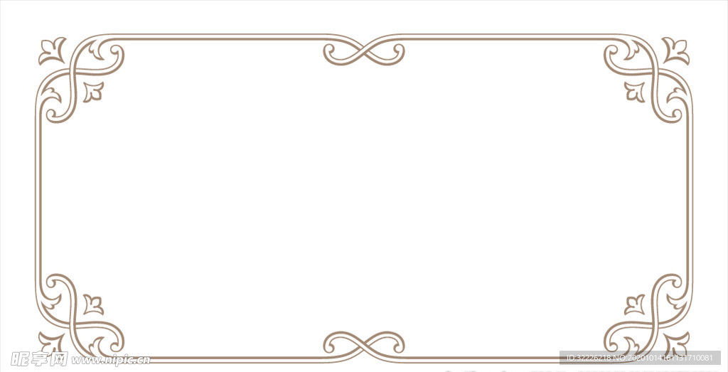 欧式花纹边框