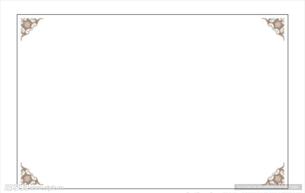 欧式花纹边框