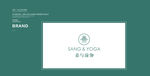 瑜伽 LOGO提案PPT模板