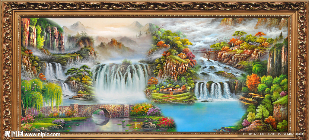 山水油画