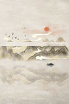 中国风 山