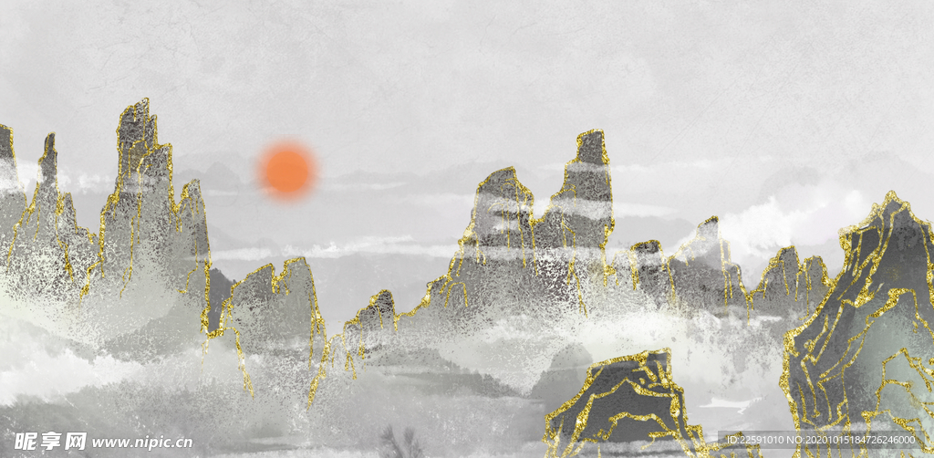 中国风 山