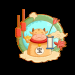 卡通牛