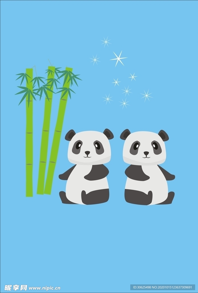 吃竹子的熊猫