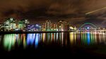 沿海城市夜景
