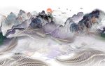 水墨电视背景墙