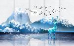 水墨电视背景墙