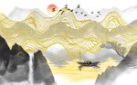 水墨电视背景墙