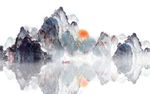 水墨电视背景墙