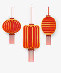 矢量中国风灯笼素材