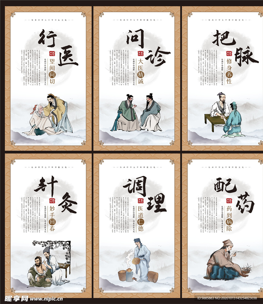 中医中药展板