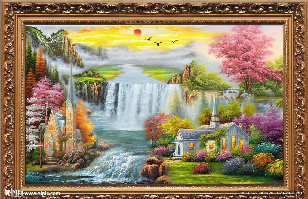 山水油画