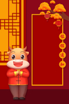 红色背景