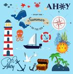 夏季海洋元素