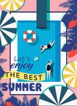 夏季游泳池海报
