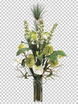 透明底花艺 绿植 摆件 桌花