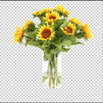 免抠图 桌花 摆件 透明底花艺