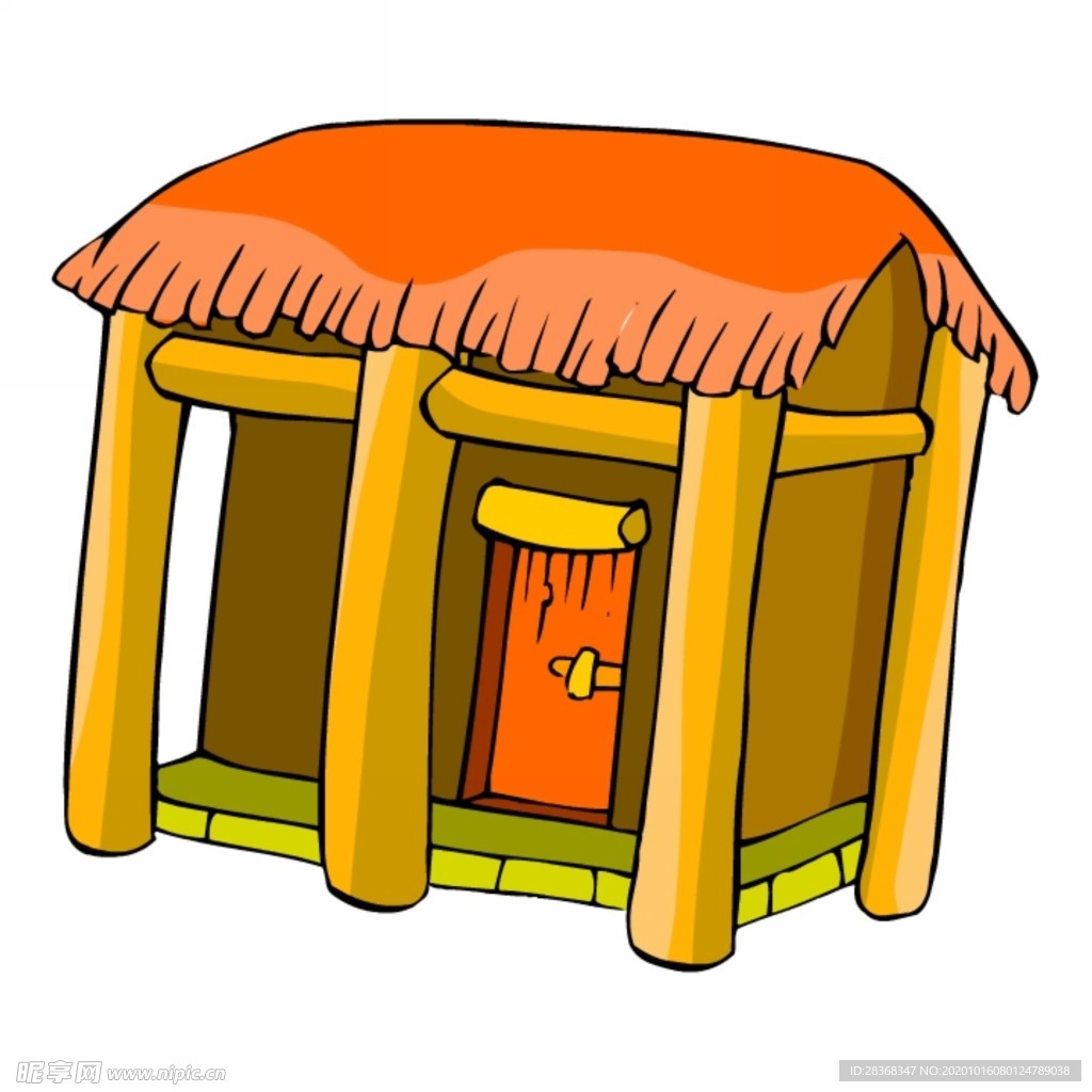 卡通中式建筑