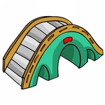 卡通中式建筑