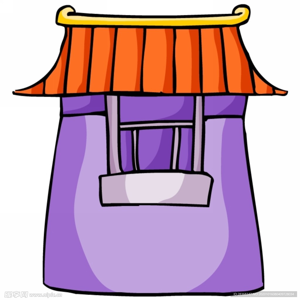 卡通中式建筑