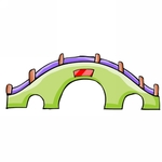 卡通中式建筑