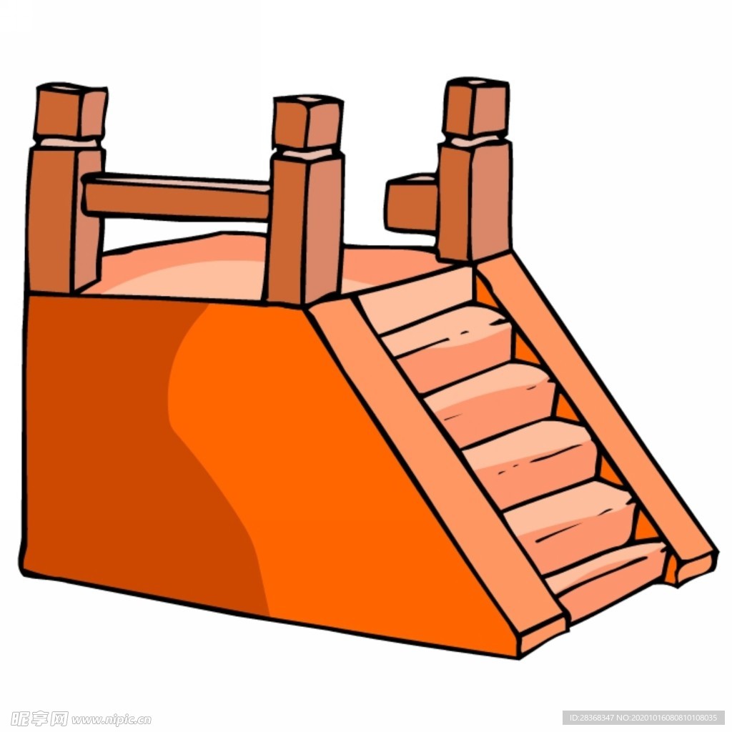 卡通中式建筑