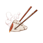 手绘饺子素材