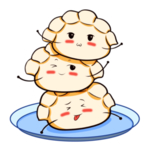 手绘饺子素材