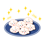 手绘饺子素材
