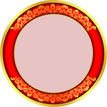 圆框花纹
