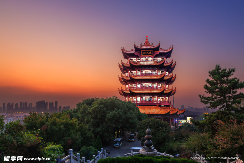 黄鹤楼旅游旅行背景海报素材