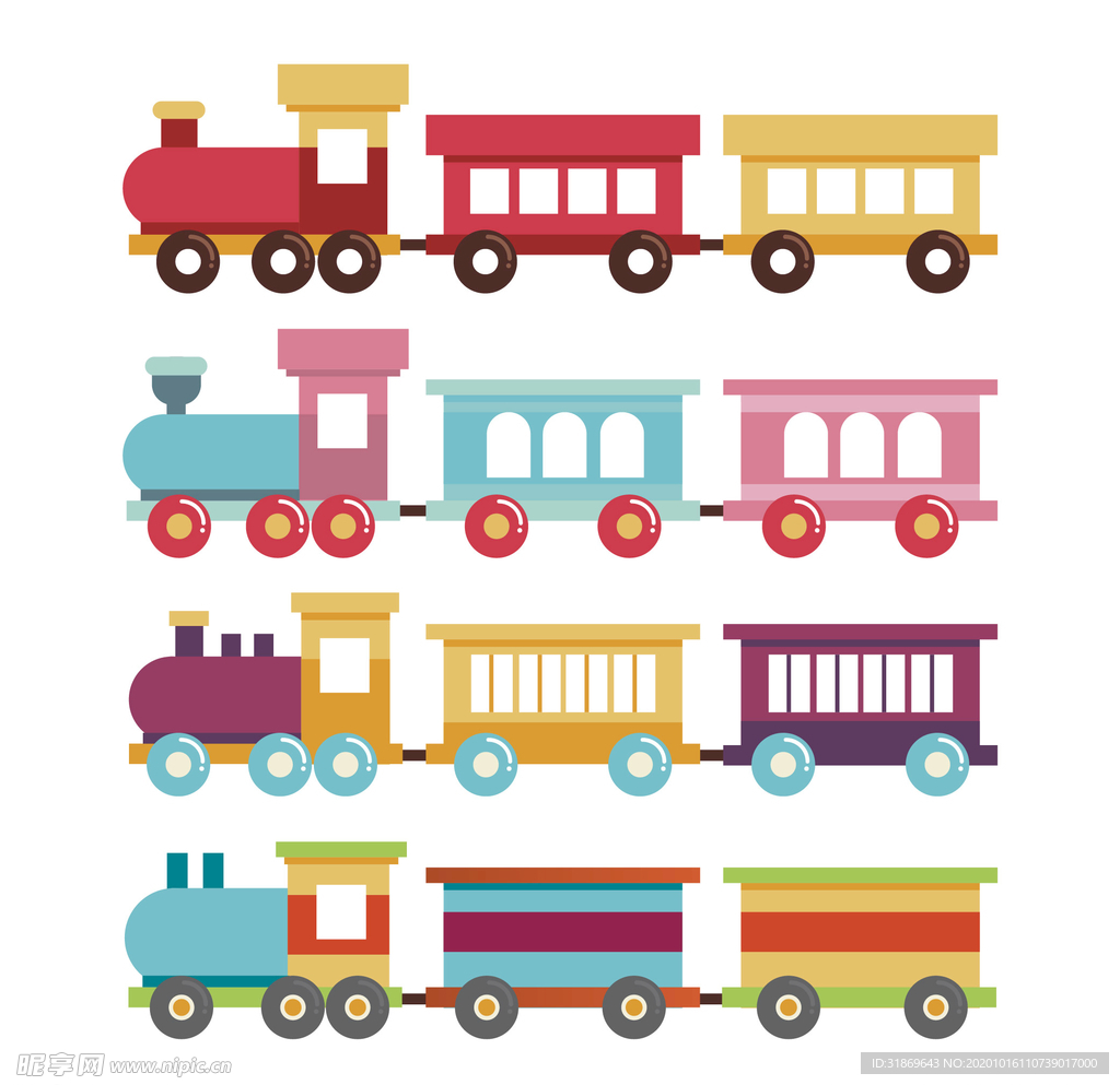 可爱风彩色幼儿火车幼儿园文化墙素材模板下载-编号qmglapa-图巨人