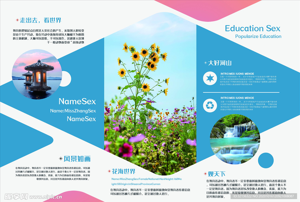 三折页模板