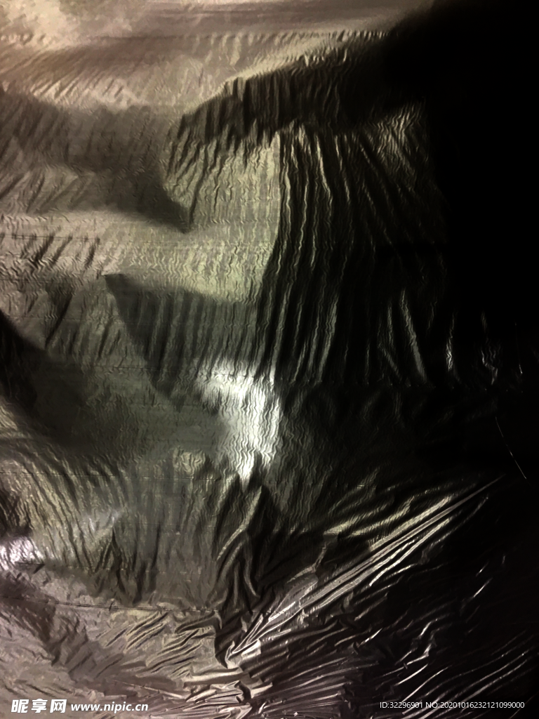 透明 薄膜 塑料 叠层纹理 皱