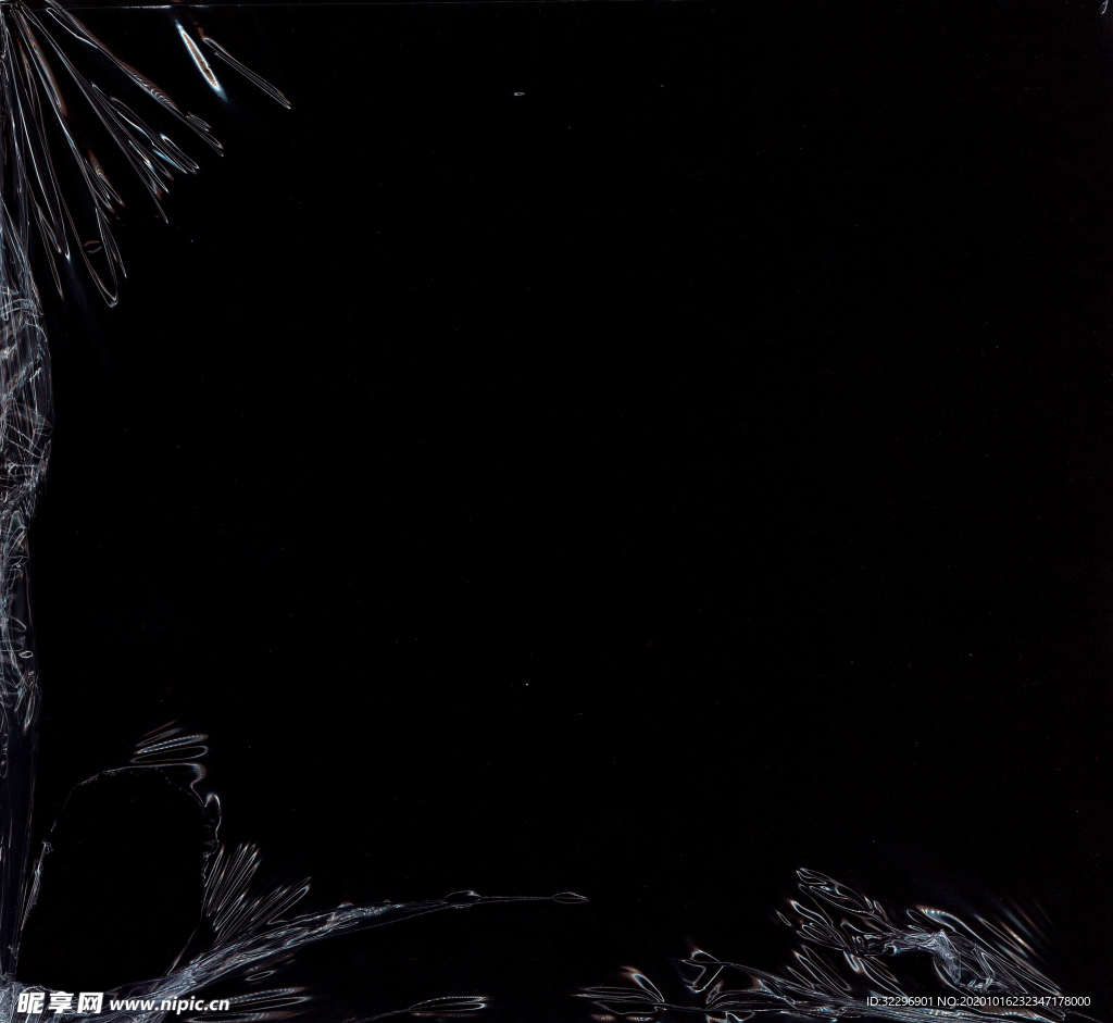 透明 薄膜 塑料 叠层纹理 皱