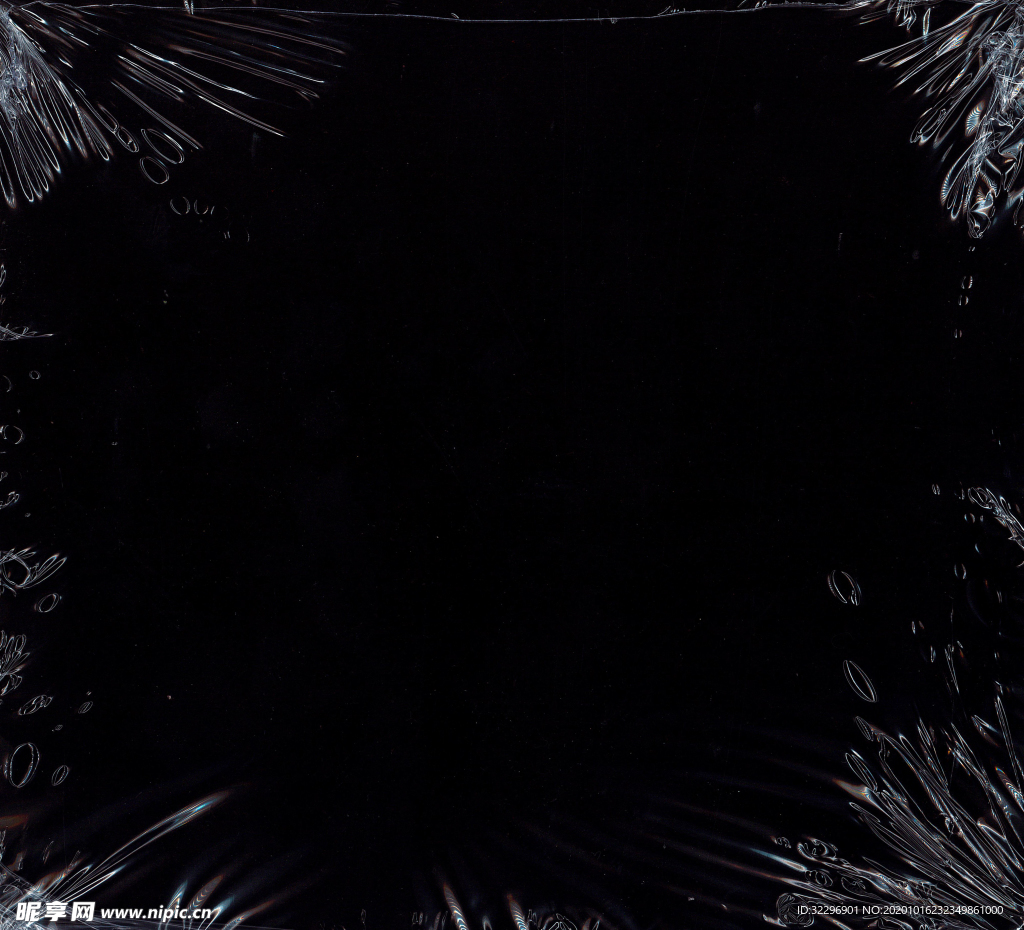 透明 薄膜 塑料 叠层纹理 皱