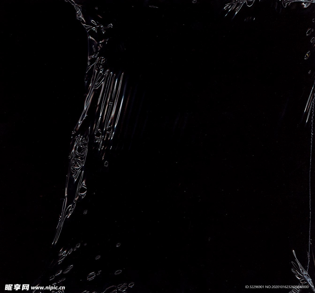 透明 薄膜 塑料 叠层纹理 皱