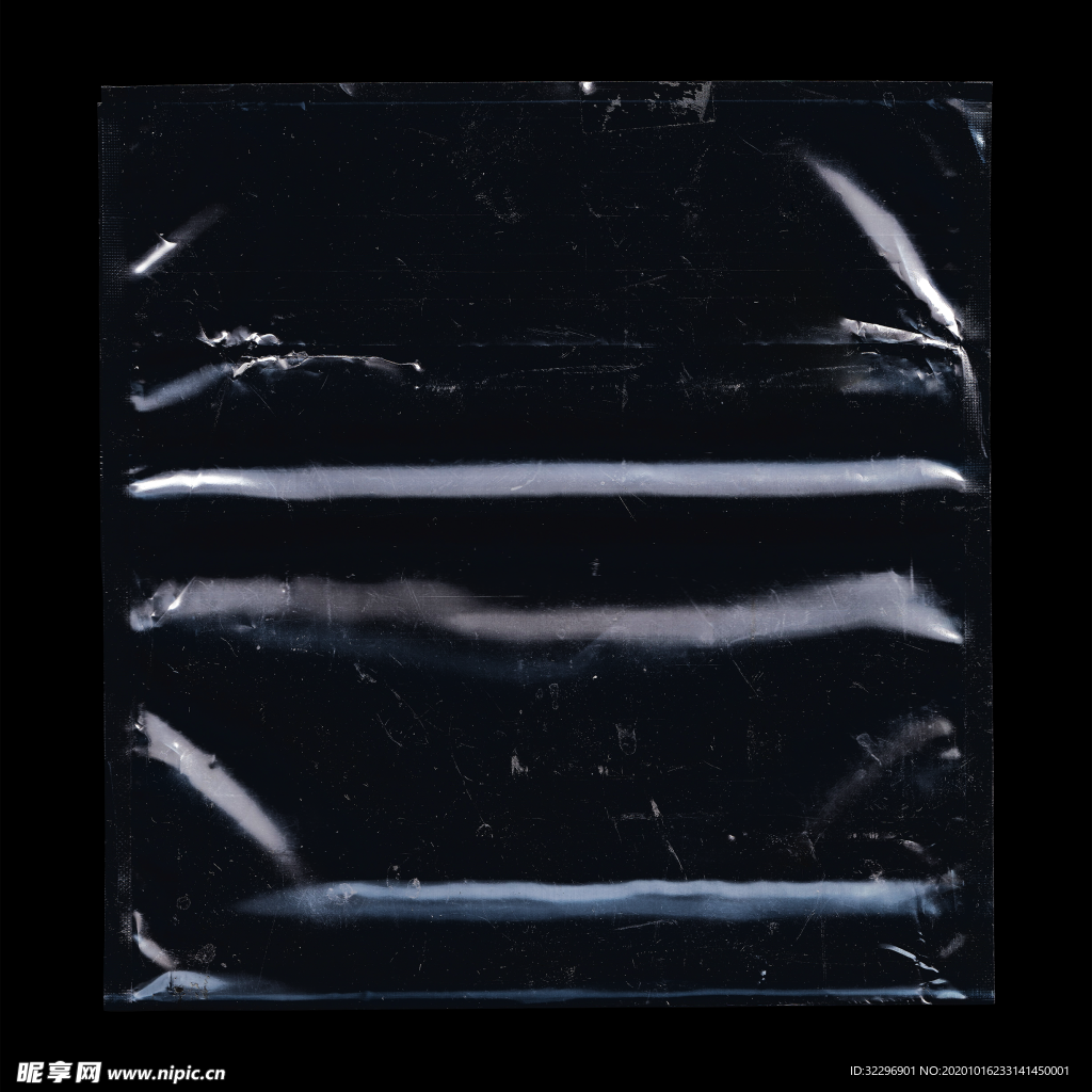 透明 薄膜 塑料 叠层纹理 皱