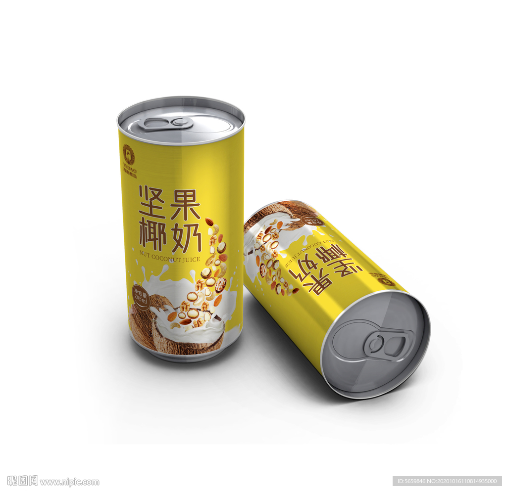 坚果椰奶风味饮料含样机