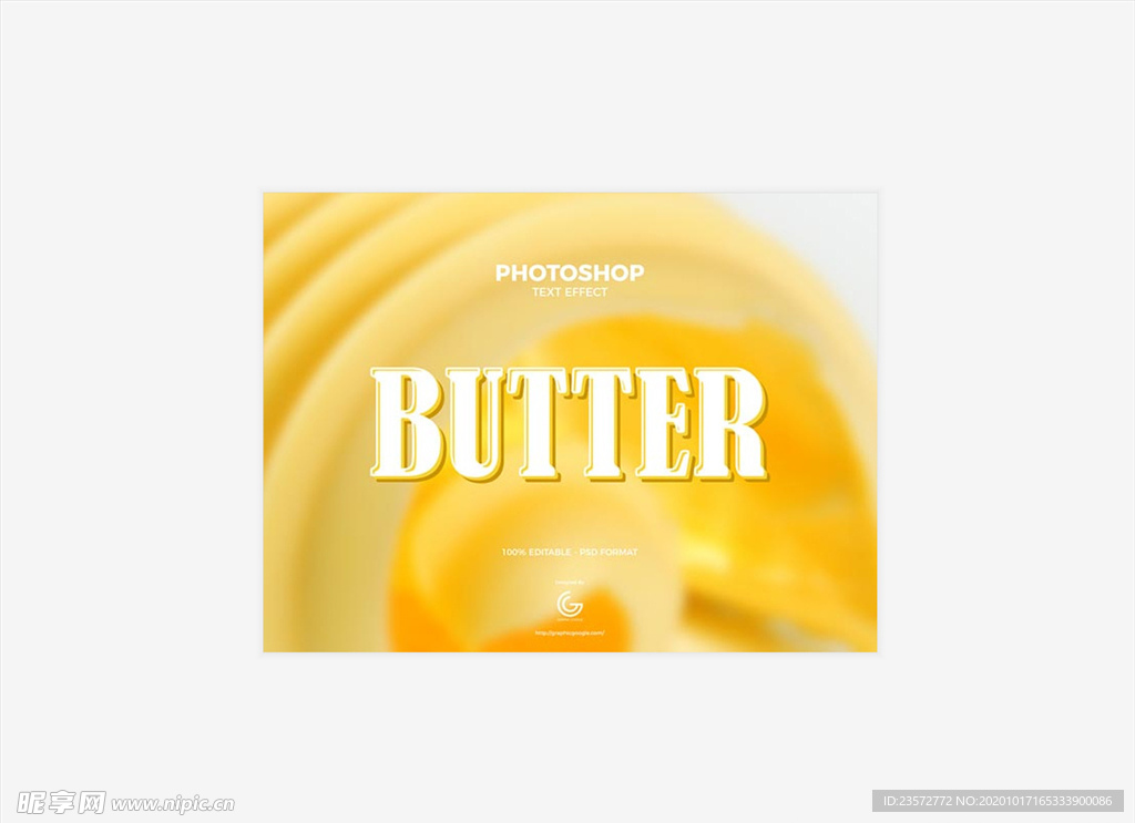 免费黄油效果字