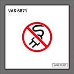 禁止拔插头 VAS6871