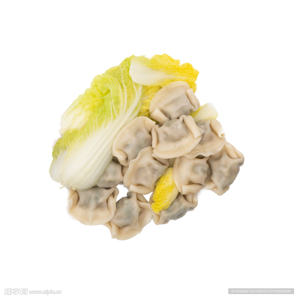 手绘饺子素材