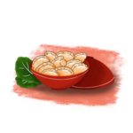 手绘饺子素材