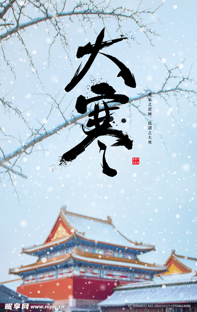 大寒背景