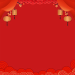 喜庆红色新年