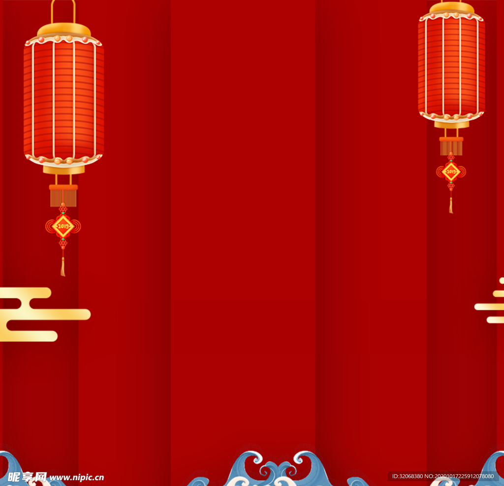 喜庆红色新年