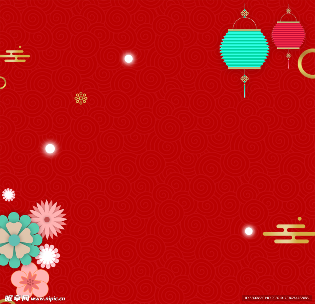 喜庆红色新年