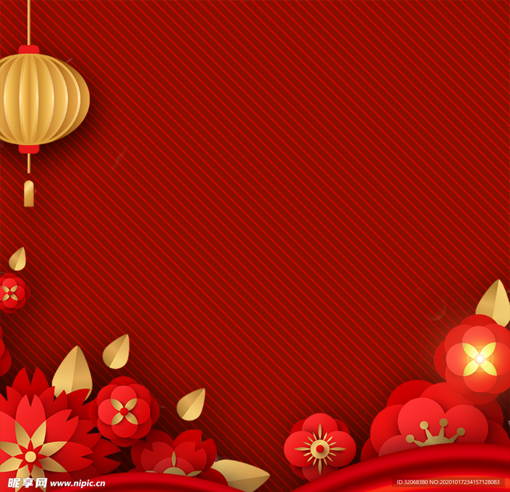 喜庆红色新年