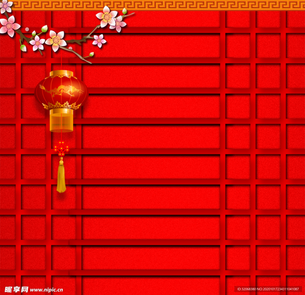 喜庆红色新年